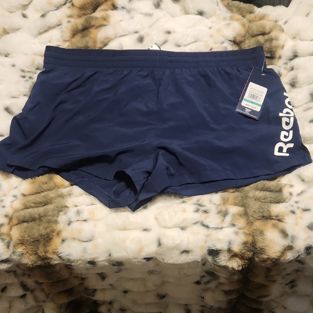 BNWT Reebok Women's Navy Athletic Shorts